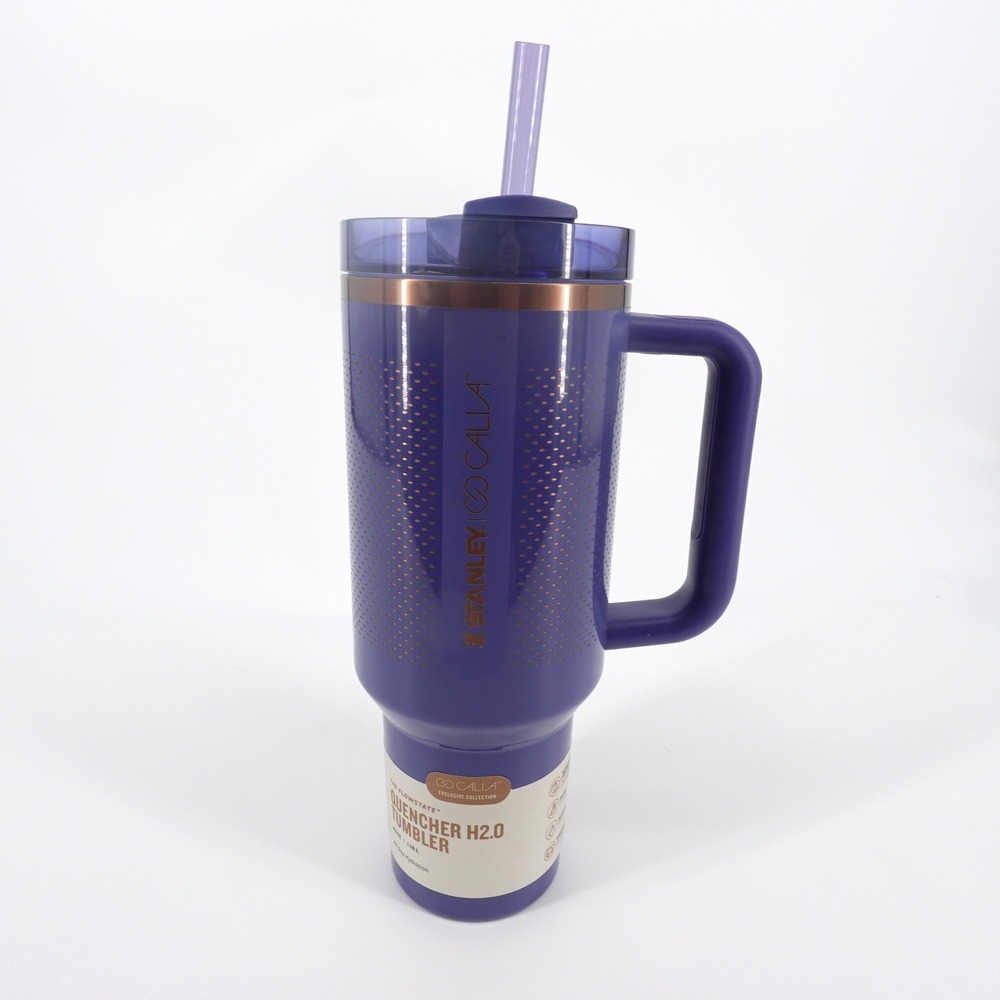 Stanley Calla Quencher H20 FlowState Tumbler 40 oz Skipper Blue Purple NEW